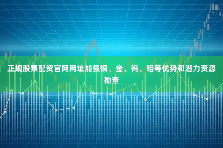 正规股票配资官网网址加强铜、金、钨、钼等优势和潜力资源勘查