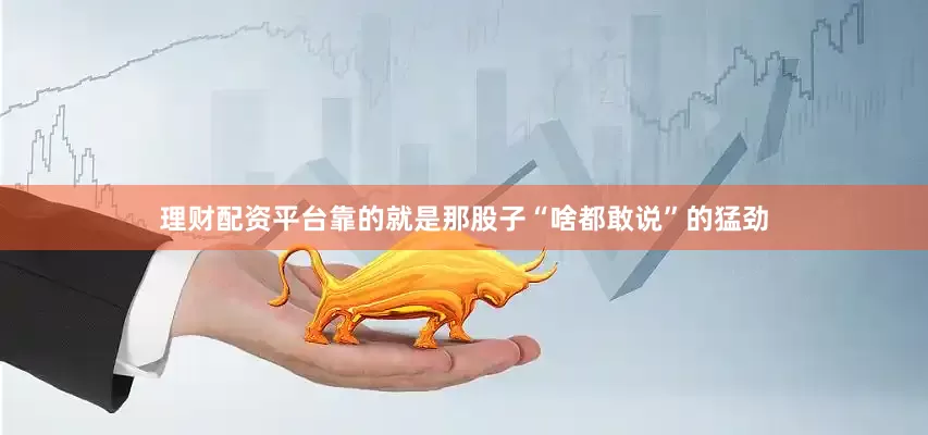 理财配资平台靠的就是那股子“啥都敢说”的猛劲